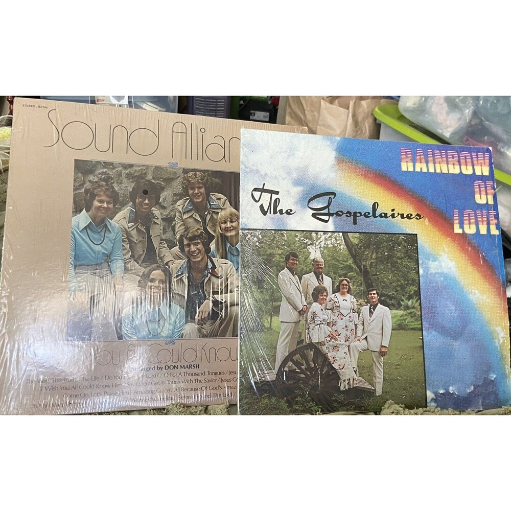 3 Vintage 70’s Gospel Christian Records Albums The Gospelaires‎ & Sound Alliance
